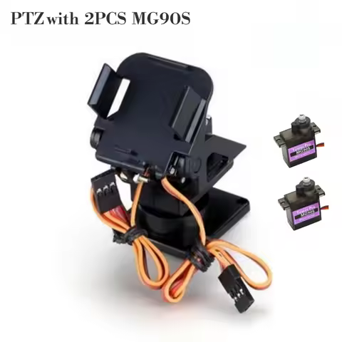 FPV Nylon Dual-Axis Servo PTZ Gimbal Pan / Tilt with 2PCS SG90 9g MG90S Micro Servo for RC Airplane 