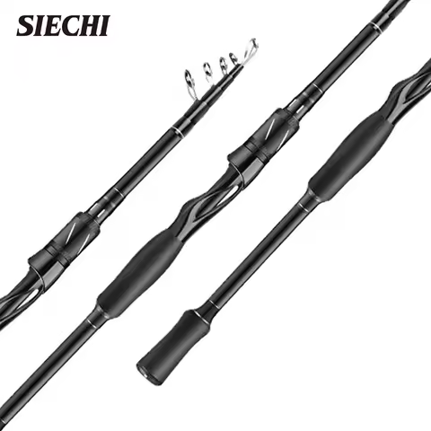 SIECHI Brand Fishing Rod 1.8m 2.1m 2.4m 2.7m Spinning Casting Carbon Fishing Rod 7-25g 10-30g Telesc