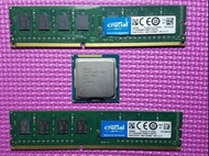 intel i3 3240 cpu with 2 pcs of crucial  ddr3 8gb (total 16gb) 1600MHZ 1.35V RAM