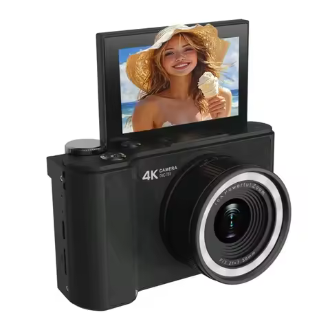 2025 NEW 4K 3Inch Digital Camera, FHD 1080P, Digital Point And Shoot, 64MP For Vlogging With Anti Sh