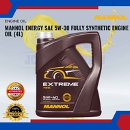 MANNOL EXTREME SAE 5W-40 7915-FULLY SYNTHETIC ENGINE OIL (4L)