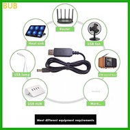 BUB USB 5V to DC 5V 9V 12V Power Boost Line Adapter USB to DC Jack Round Hole Jack