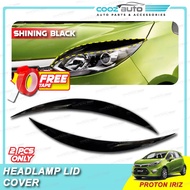 Proton Iriz 2014 - 2025 Headlamp Lid Cover Eyebrow Eyelid Lip Eye brow lid - Carbon Black Chrome