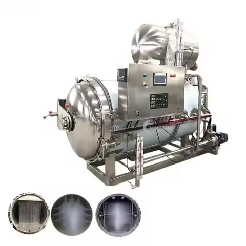 Steam Retort Sterilizer Food Autoclave Machine High-Temperature Pressure Sterilizing Equipment Food 