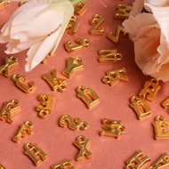20/100Pcs 14-16mm*8-9mm Acrylic Handmade Accessories Letter DIY Jewelry Making Necklace Keychain Pen