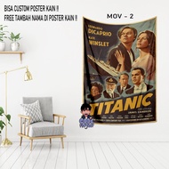 Vintage Retro MOVIE Cloth POSTER - Vintage Retro Room Decoration - Vintage - Classic Wall Decoration