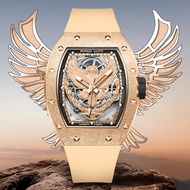 BONEST GATTI Automatic Mechanical Watch Men Eagle Sapphire Glass Fluorine Rubber Luxury BG5002