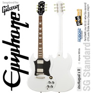 Epiphone® SG Standard กีตาร์ไฟฟ้า ทรง SG 22 เฟรต ไม้มะฮอกกานี ดีไซน์ Gibson ปิ๊กอัพฮัมคู่ Alnico Classic PRO™ ** ประกันศูนย์ 1 ปี **