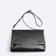 original new ZARAˉ Home New Mens Bag Flip 3 Pocket Shoulder Messenger Bag Light Luxury French Messen