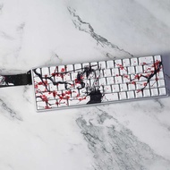 Mountain Water Bamboo Forest Retro Ink Style PBT Sublimation Keycap Modification Suitable for 60/68 