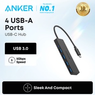 Anker 4-Port USB 3.0 Hub with 5Gbps Data Transfer, Ultra-Slim USB-C Connector Hub, for MacBook, iMac