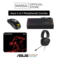 ASUS Peripheral Combo - TUF Gaming K1 Keyboard | TUF Gaming M3 Mouse | TUF GAMING H3 Headset | Cerberus Mat Mini