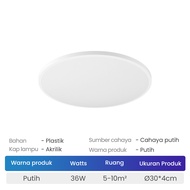 RONG RIVER 48W 36W 20W 3 Warna Lampu LED Plafon Rumah | Lampu LED Kamar | Lampu Downlight LED Plafon