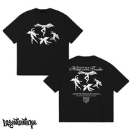 MERCH KAOS HINDIA BASKARA DESAIN MALAIKAT DIATAS KOTA JAKARTA DESAIN PREMIUM BAHAN COMBED - 218