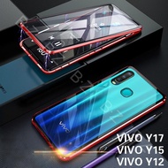 For VIVO Y17 / VIVO Y15 / VIVO Y12 Case 360 Front+Back Double-sided 9H Tempered Glass Case For VIVO