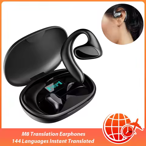 NEW M8 Translation Headphones 144 Languages instant Translate Smart Voice Translator Wireless Blueto