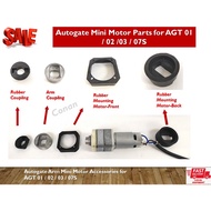 AGT Autogate Mini Motor Accessories for AGT 01 / AGT 02 / AGT 03 / AGT 07S - Rubber Coupling / Arm Coupling / Mounting M