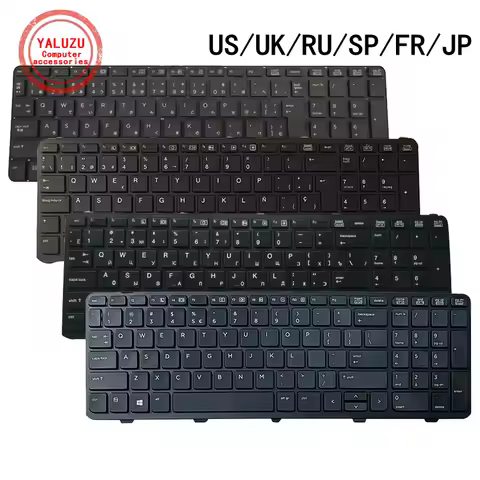 US/UK/RU/SP/FR/JP NEW Laptop Keyboard For HP ProBook 450 G0 450 G1 450 G2 455 G1 455 G2 470 G1 76878
