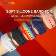 DT S Rubber Band Compatible For i watch Series Ultra 8 7 6 SE 5 4 3 2 1 Soft Silicone Strap for A-pp