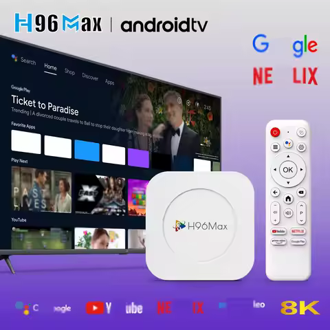 Android TV Box H96 MAX M1 PLUS Android 14 Smart TV Box Wifi6 BT5.4 8K HD Video Voice Assistant TV BO