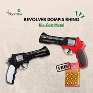 Dompis Doblis Cap Gun Rhino Mainan Jadul Full Metal Besi Bonus Peluru