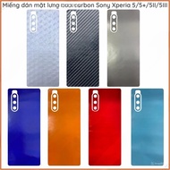 Back sticker with carbon skin cam for Sony Xperia 5 / 5+ (5 plus) / 5 II (5II) Mark mark/ 5 III (5II