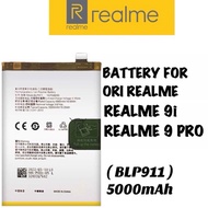 ORI Realme9 9i RMX3491 REALME 9 Pro 5G + Plus RMX3472 RMX3471 BLP911 5000 OPPO K10 4G Bateri 3472 9P
