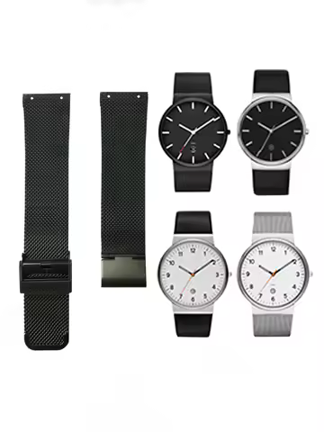 Replacement Watch Band for Skagen Unisex Watch with Screw Slim Strap 22mm-20mm (Hole Spacing 14MM)