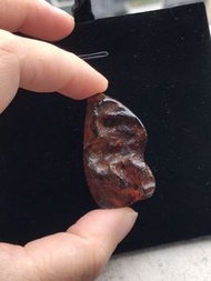 少有紅皮 多明尼加藍珀吊墜 高藍度