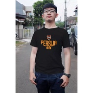 T-shirt Combed 30s Fashion PERSIJA TIGER logo Cotton Combed 30s Polyflex Screen Printing BLACK