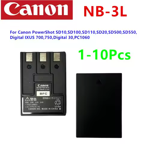 Battery NB-3L 790mAh New Original NB-3L Battery 790mAh for Canon PowerShot SD10,SD100,SD110,SD20,SD5