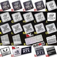 [Sticker 2026] 10th Generation Ten Core i9 i7 i5 i3 cpu Metal Sticker Laptop Label Desktop Sticker