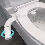 Bidet Toilet Seat Attachment, Left and Right Hand Control Non-Electric Dual Nozzle(Frontal & Rear Wa