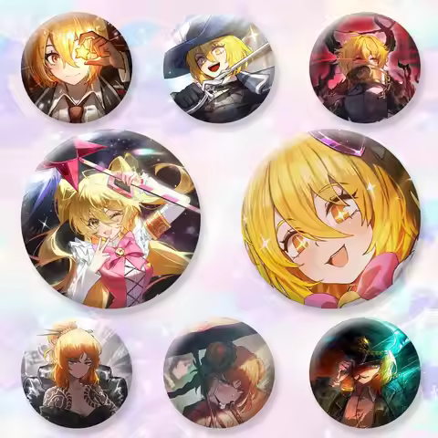 D-Don Quixote Limbus Ishmael Company Game Button Pins Backpack Clothing Decor Brooch Badge Jewelry G