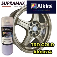 [Sport Rim Paint TRD GOLD WL52 / AK04714] AIKKA Sport Rim 2K Paint DIY Cat Tin Spray Sport Rim Cat Kereta Motor