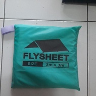 Flysheet 3x3 meter waterproof not rei not eiger not consina