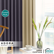 KKBS CURTAIN Adora Langsir Tempahan Blackout Plain Cangkuk/Ring/S Fold (Adora Blackout Curtain Custo