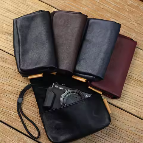 PU Leather Camera Case Bag For Ricoh GR IV II III IIIx GR4 GR3 Sony ZV1 RX100 Canon G7X III G9X SX74