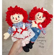 兩個一組 美國🇺🇸古董玩具 raggedy Ann &amp; Andy 絕版玩具 8吋/22cm 布偶 安娜貝爾 娃娃