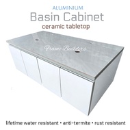Basin Cabinet/Aluminum Basin Cabinet/Wall Mounted Basin Cabinet/Bathroom Countertop/Countertop Cabinet/Bathroom Storage