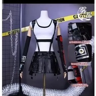 Tifa Lockhart Cosplay costume with wig set