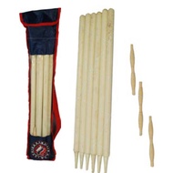 HARIMAYA STUMP & BAIL CRICKET -MADE OF WOOD IDEAL FOR TRAINING [READY STOCK]