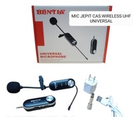 G619 ORIGINAL MIC JEPIT WIRELESS CAS CASAN UHF KLIP CLIP ON IMAM UNIVERSAL SINGLE MIK WIRELESS CHARG