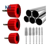 Metal Pipe Cleaner, Drill Attachment Pipe Cleaner, Copper Pipe Tools, Pipe Cleaning Tool Set, 3X Pip