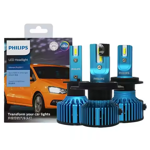 Philips LED H1 H4 H7 H11 HB3 HB4 HIR2 Ultinon Pro3011 Car LED Head Light 9005 9006 9012 Auto 6000K B
