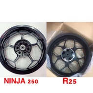 R25 NINJA250 REAR RIM 5.0 READY STOCK REAR SPORT RIM YAMAHA KAWASAKI Z250 REAR RIM 5.0 PNP ONLY