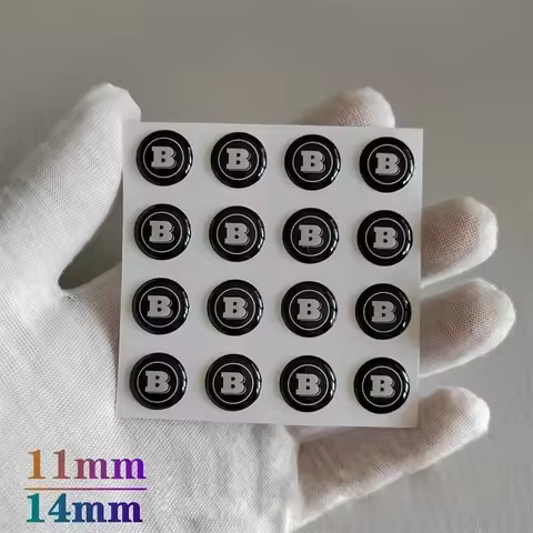 Car Key Brabus Emblem Auto Control Keychain Sticker Accessories For Mercedes Benz AMG Smart Maybach 