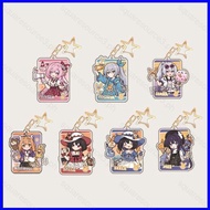 SQ3 Honkai Star Rail Elysia Kiana Acrylic Keychain Backpack Pendant Bags Accessories Anime Periphery
