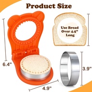 4PCS Sandwich Cutter and Sealer for Breakfast Sandwich Maker