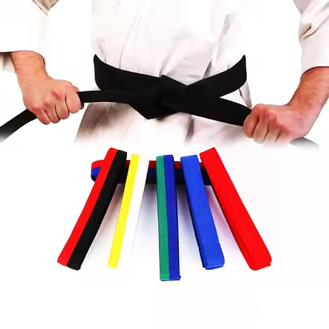 1 PC Taekwondo Colored Ranking Belts Cotton Martial Arts Judo Karate TKD Aikido Uniform Belt Kids Ad